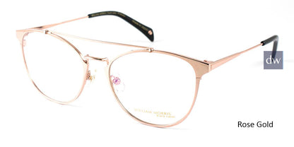 Rose Gold William Morris Black Label BLPETULA Eyeglasses