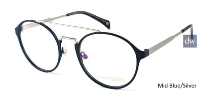 Mid Blue/Silver William Morris Black Label BLSHAKESPEARE Eyeglasses