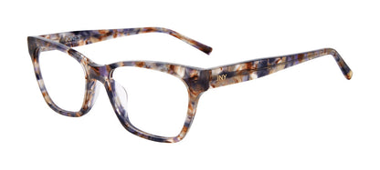 Jones New York VJON804 women's cat-eye plastic eyeglasses in Blue Havana.

