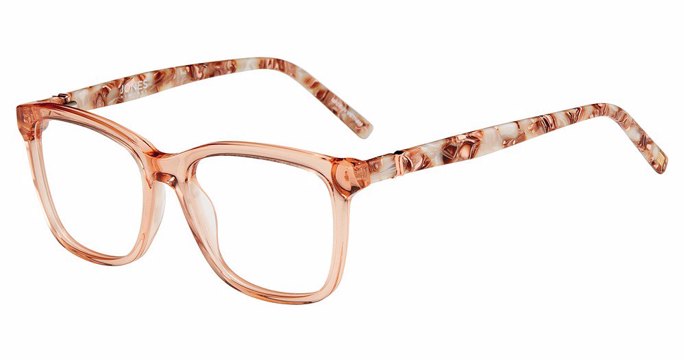 Jones New York VJON787 Square Eyeglasses in Blush — women's full acetate frame
