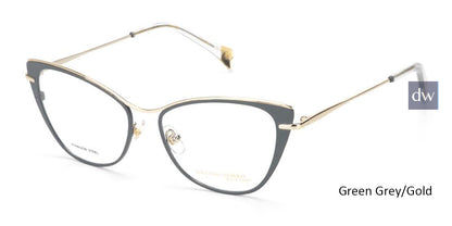 Green Grey/Gold William Morris Black Label BLVANESSA Eyeglasses