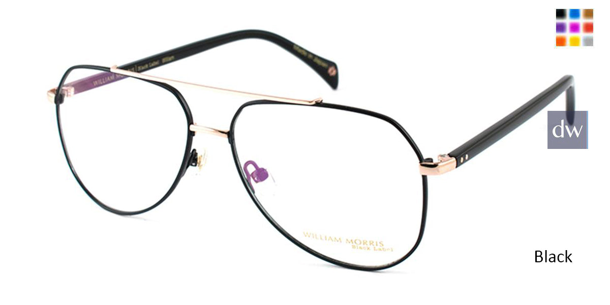 Black William Morris Black Label BLWILLIAM Eyeglasses