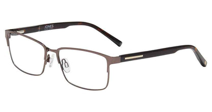  “Jones New York VJOM369 men's rectangle metal eyeglasses in Brown.”