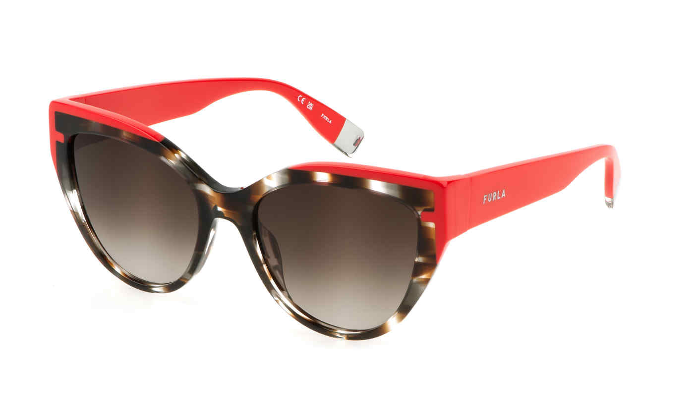 BROWN GREY HAVANA Furla SFU694 Sunglasses