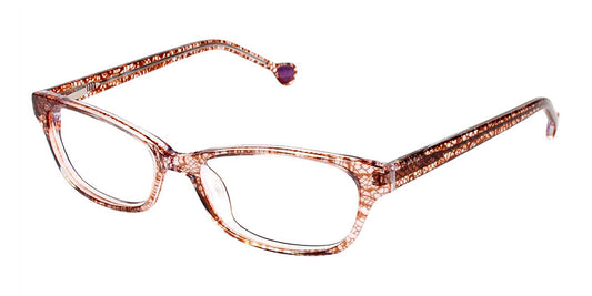 Brown Lace (C3) Lisa Loeb Hot Minute 137 Eyeglasses