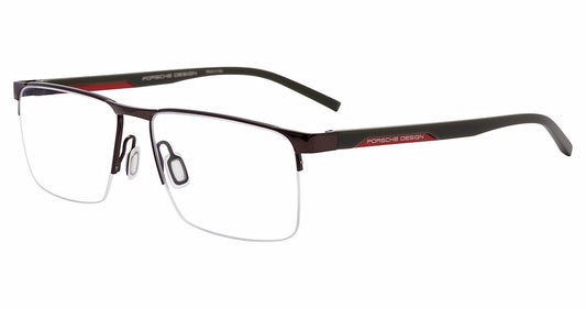 BROWN OLIVE METAL PORSCHE DESIGN P8775 Eyeglasses