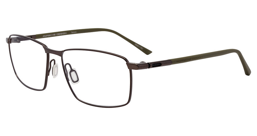 BROWN OLIVE TITANIUM PORSCHE DESIGN P8766 Eyeglasses
