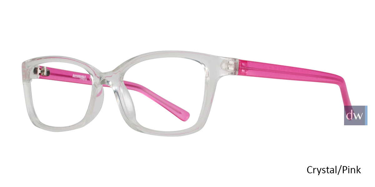 Crystal/Pink Affordable Designs Bambi Eyeglasses.