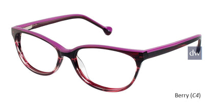 Berry (C4) Lisa Loeb LL154 Tipsy Eyeglasses