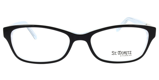 Black/Blue ST. MORITZ Naomi Eyeglasses - Black/Blue