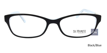 Black/Blue ST. MORITZ Naomi Eyeglasses - Black/Blue