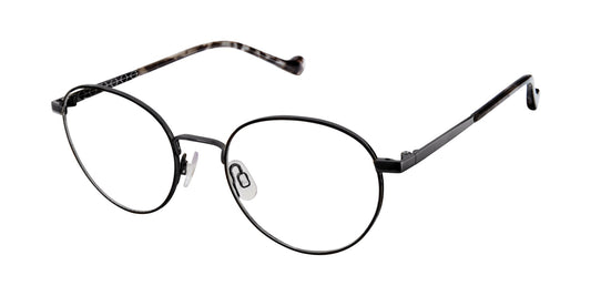 Black/Dark Gunmetal Mini 742010 Eyeglasses.