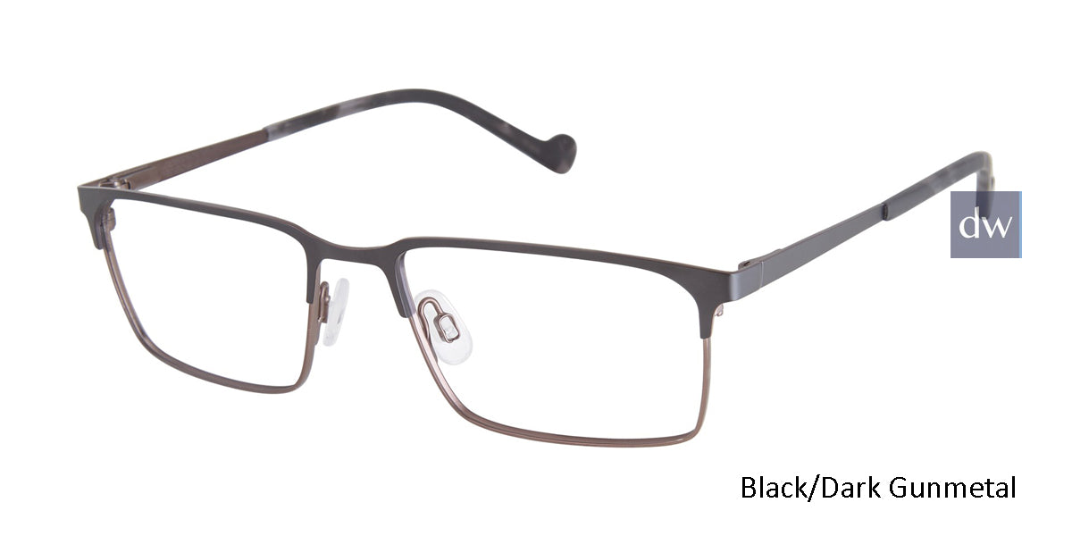 Black/Dark Gunmetal Mini 764006 Eyeglasses.