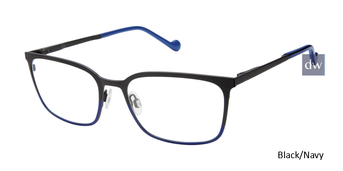 Black/Navy Mini 764000 Eyeglasses.