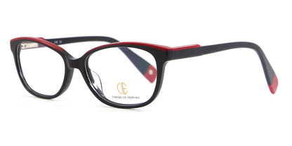 Black/Plum CIE SEC126 Eyeglasses.