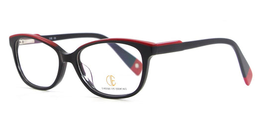 Black/Plum CIE SEC126 Eyeglasses.