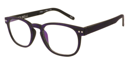 Black/Purple Polinelli P301 Eyeglasses - Teenager Black/Purple