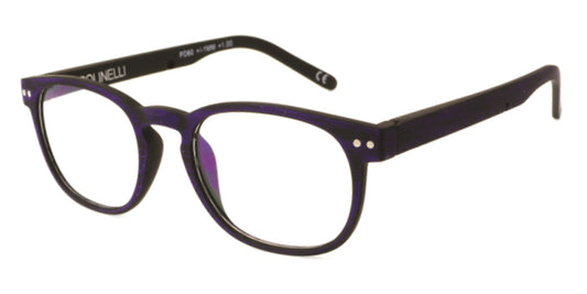 Black/Purple Polinelli P301 Eyeglasses - Teenager Black/Purple