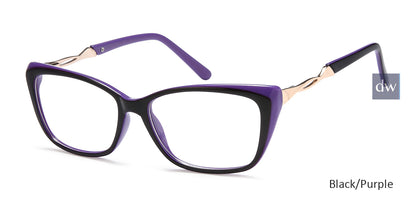 Black Purple Capri Millennial Emma Eyeglasses.