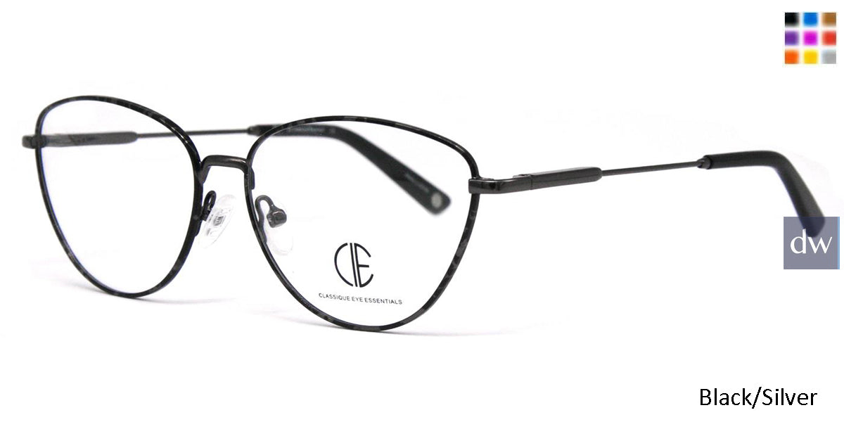 Black/Silver Cie Sec147 Eyeglasses