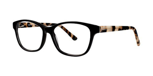 Black/Vanilla Tortoise Romeo Gigli RG77025 Eyeglasses