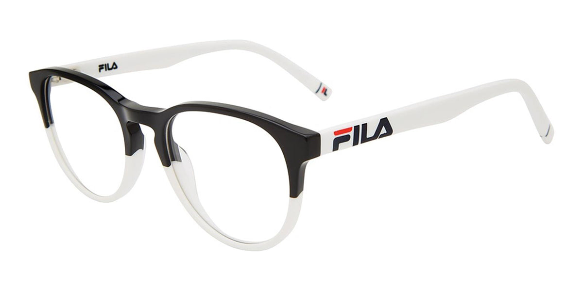 Black/White Fila VF9466 Eyeglasses