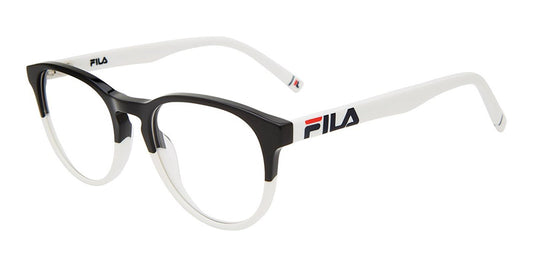 Black/White Fila VF9466 Eyeglasses