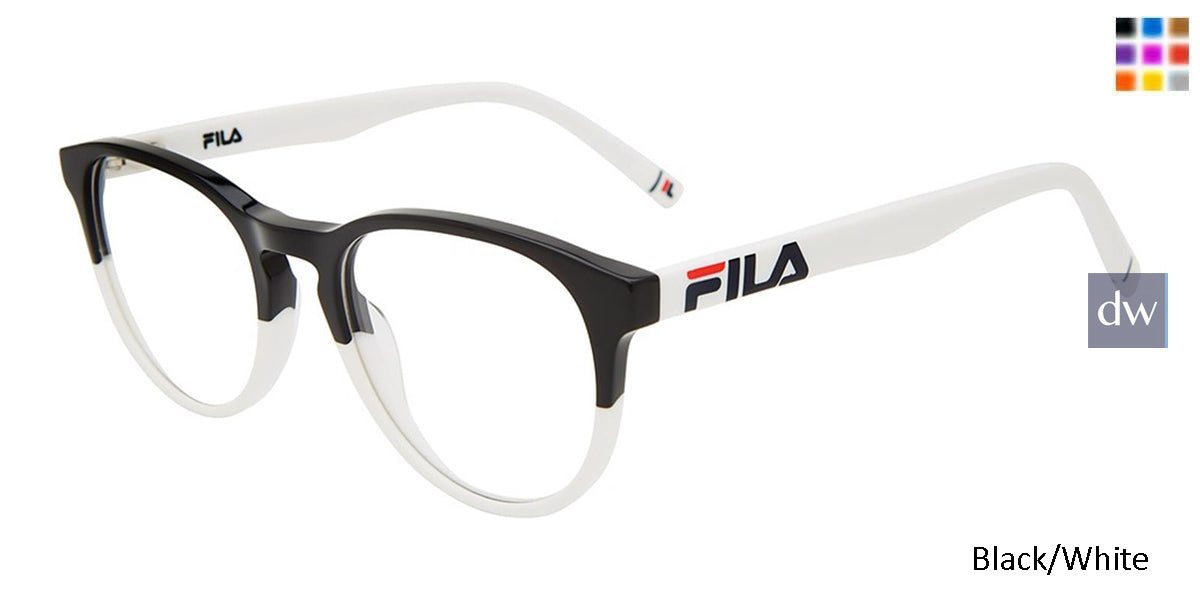 Black/White Fila VF9466 Eyeglasses