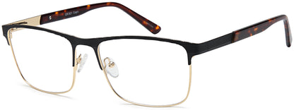 Capri Grande GR 821 Semi-Rimless Rectangle Eyeglasses