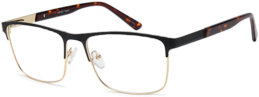 Capri Grande GR 821 Semi-Rimless Rectangle Eyeglasses