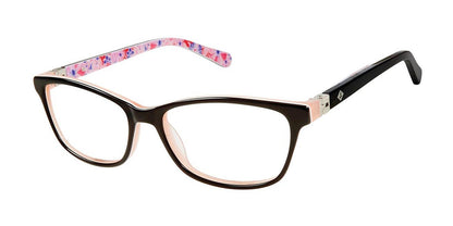 Black/Purple Sperry HARKEN Girls Tween Eyeglasses.