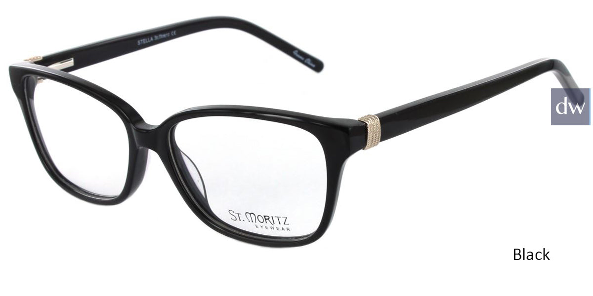 Black ST. Moritz STELLA Eyeglasses