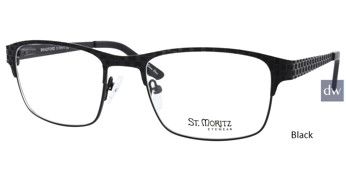 Black ST. MORITZ Bradford Eyeglasses