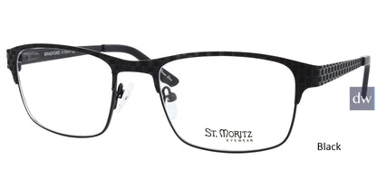 Black ST. MORITZ Bradford Eyeglasses
