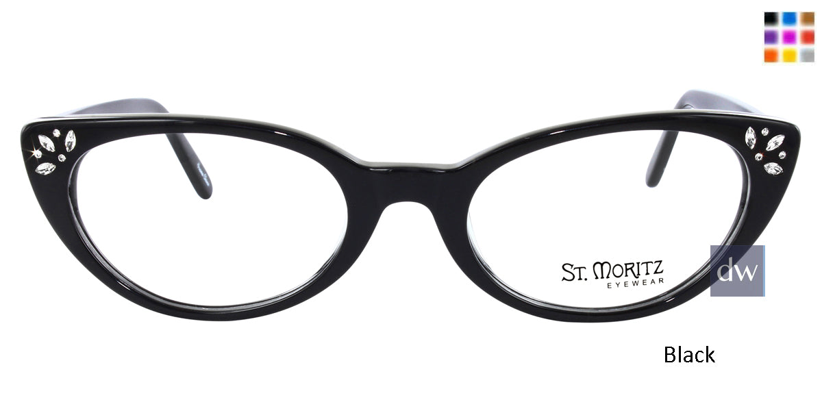 Black ST. Moritz RHONA Eyeglasses