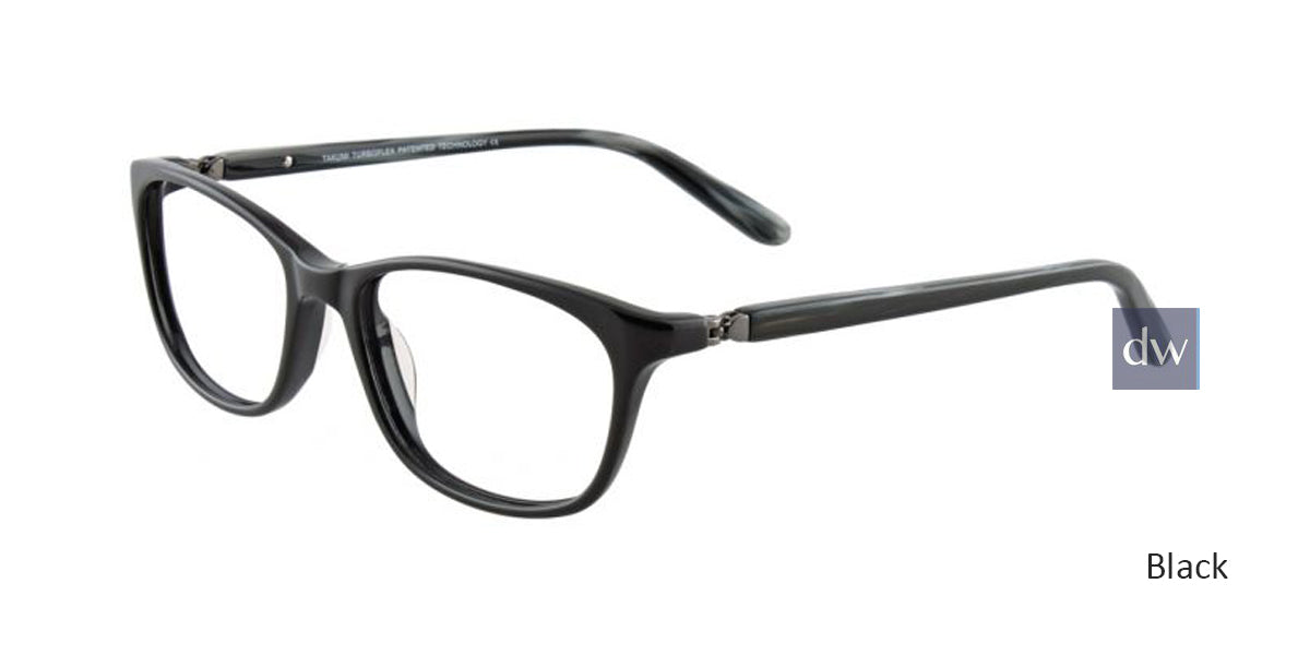 Black Turboflex TK904 Eyeglasses.