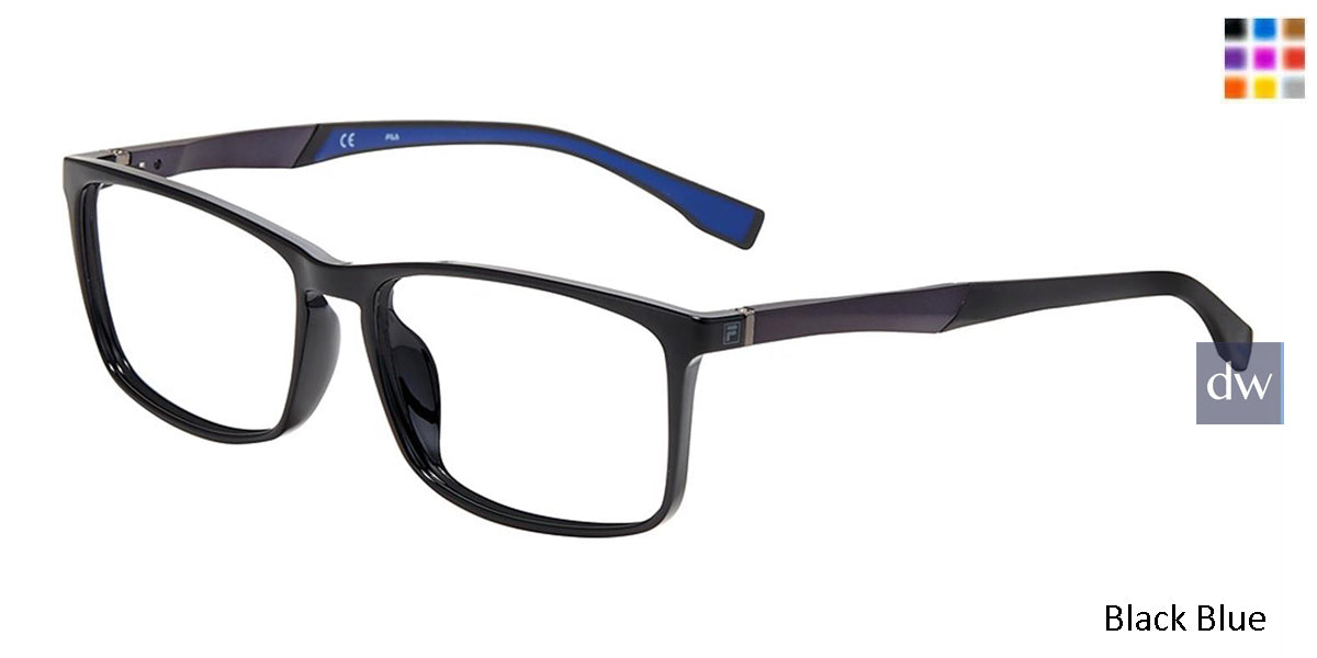 Black Blue Fila VF9243 Eyeglasses