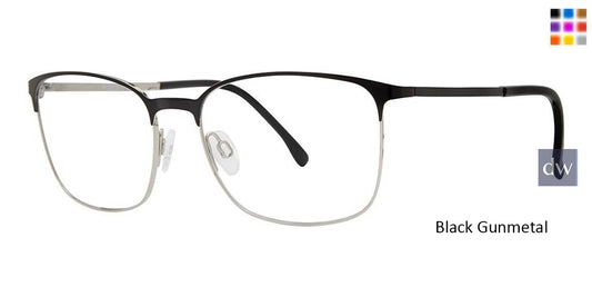 Black Gunmetal Vivid Collection 3016 Eyeglasses.