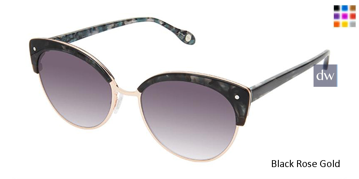 Black Rose Gold Fysh 2067 Sunglasses