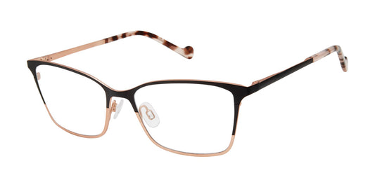 Black/Rose Gold Mini 761002 Eyeglasses.