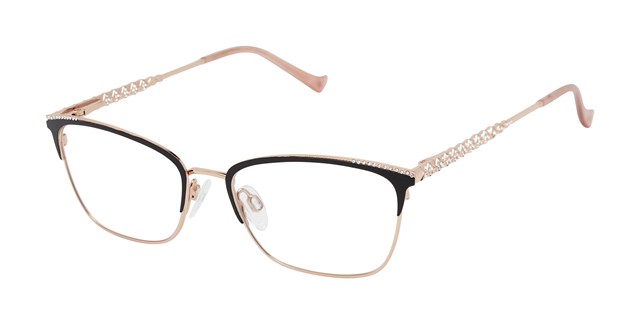 Black Rose Gold         Tura Brilliance TE292 Eyeglasses
