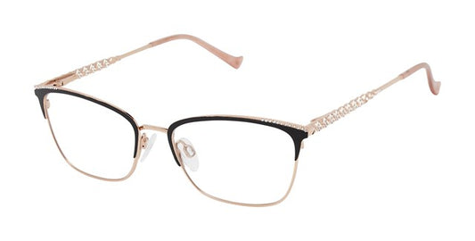 Black Rose Gold         Tura Brilliance TE292 Eyeglasses