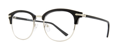 Black Silver        Affordable Designs Tucker Eyeglasses