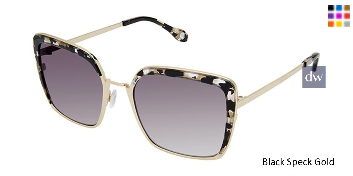 Black Speck Gold Fysh F-2058 Sunglasses
