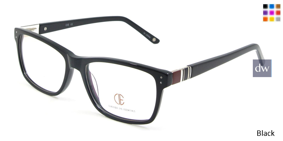 Black CIE SEC104 Eyeglasses