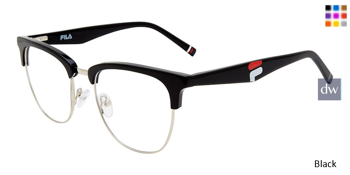Black Fila VFI174 Eyeglasses
