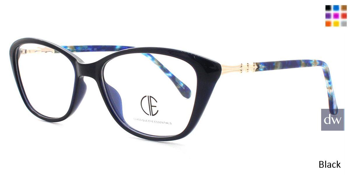 Black Cie Sec160 Eyeglasses