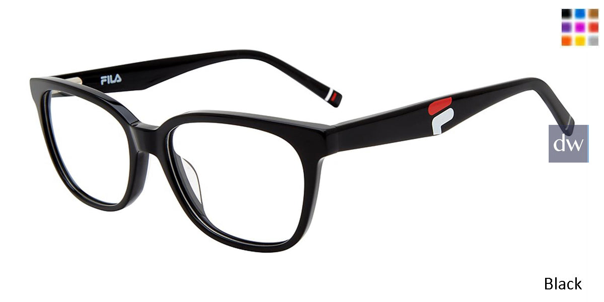 Black Fila VFI177 Eyeglasses