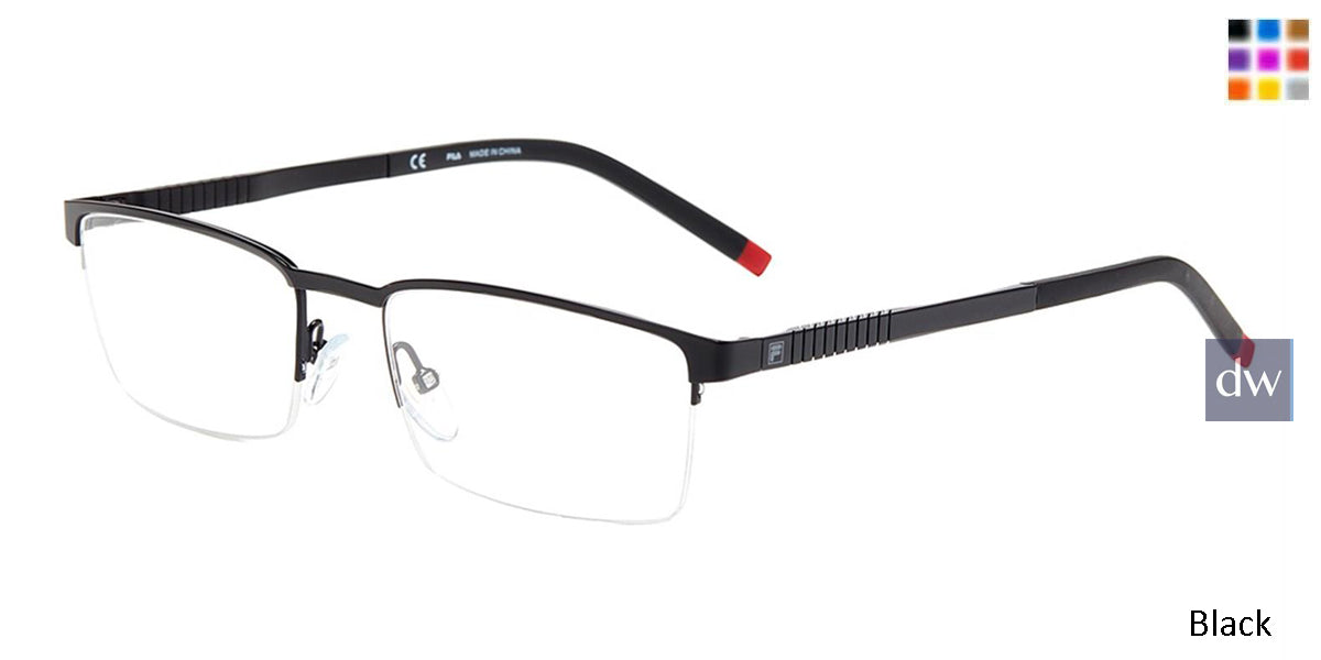 Black Fila VF9917 Eyeglasses