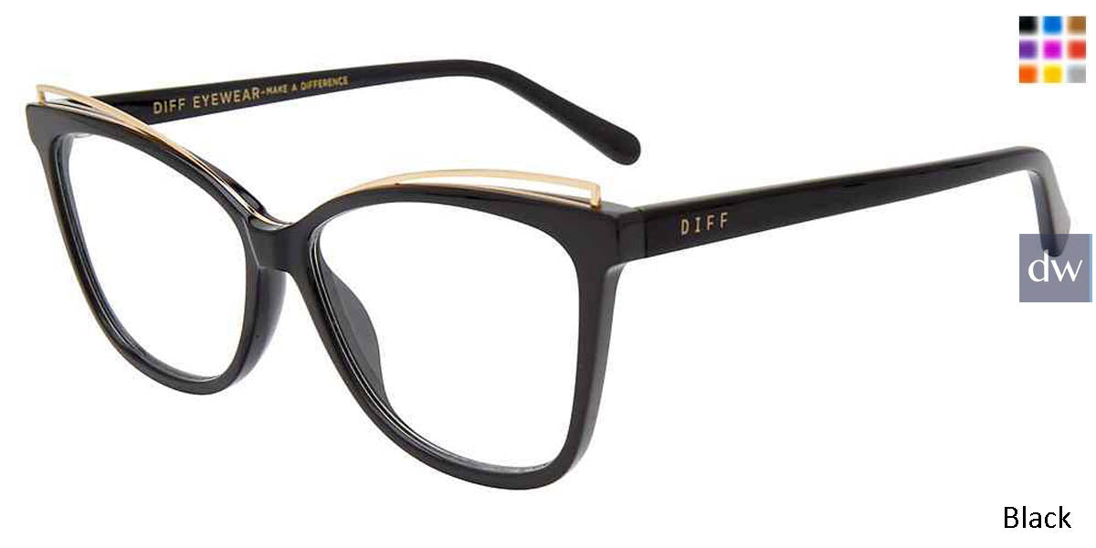 Black Diff Molly Eyeglasses